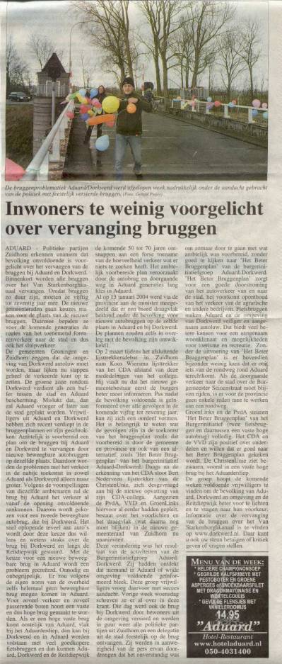 060308 Westerkwartier Inwoners te weinig voorgelicht 060308 Westerkwartier Inwoners te weinig voorgelicht