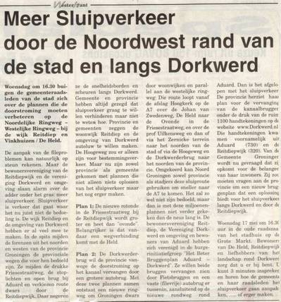Gemeenteraad Groningen 17-5-2006 over Het Beter Bruggenplan Aduard - Dorkwerd Gemeenteraad Groningen 17-5-2006 over Het Beter Bruggenplan Aduard - Dorkwerd